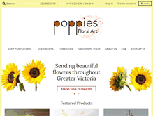 Tablet Screenshot of poppiesfloralart.com